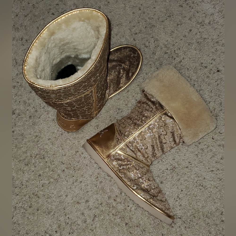 Coach Monogram Boot Size 10